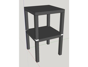 ikea Lack Tisch stacker v2 diy stack Tabelle 3d print model - Mito3D