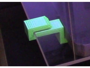 replicator 2x borosilicate glass plate clips 3d printer accessories heated bed upgrade part 3d print model - Mito3D