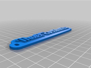 thael Schlüsselanhänger kundengebundene 3d print model - Mito3D
