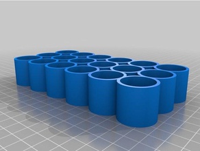 18 x 10ml liquid juice holder organization customized 3d print model - Mito3D