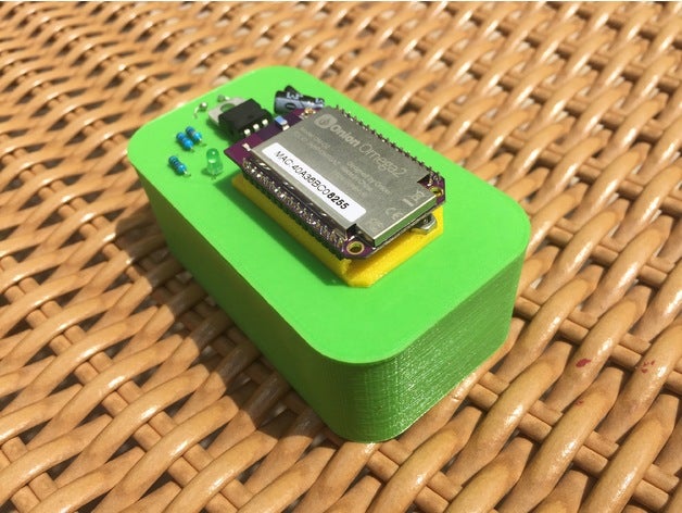 Batteriegehäuse Zwiebel omega - Elektronik Akku-box Batterie-Fall 3D print model - Mito3D