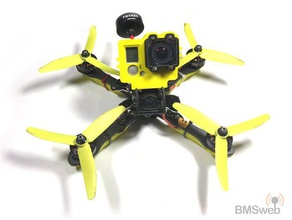 drone gopro 3 e 4 de proteção casos - impulserc alienígena hélice, etc r c veículos alien caso corrida a hero hélice camada lente 3d print model - Mito3D