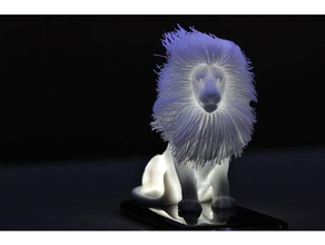 hairylion remix hollow animals 3d print model - Mito3D