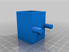 my customized holder 2-peg pegboards organization 3d print model - Mito3D