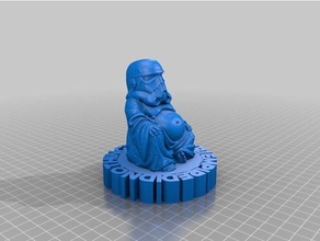 storm budda remix sculptures empire star wars trooper 3d print model - Mito3D