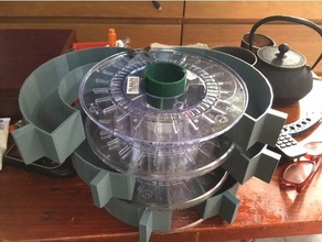 reciclado de las bobinas la cómoda los contenedores escritorio organizador filoalfa 3d print model - Mito3D