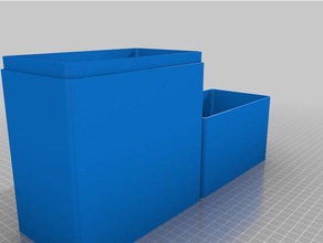 parametric box 1 containers customized 3d print model - Mito3D