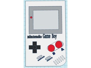 gameboy jeux garçon jeu game-boy game boy 3d print model - Mito3D