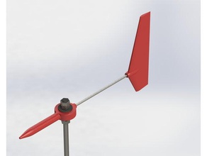 rüzgar gülü m8 rot açık ve bahçe yön vane hava weathervane 3d print model - Mito3D