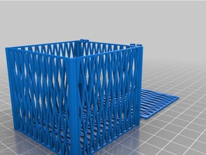 Diamant mesh box Container container Geschenk-box Schmuck Schmuck-box 3d print model - Mito3D