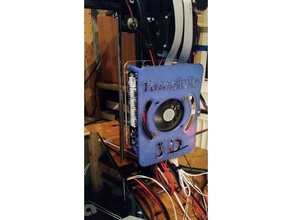 pcb cover tevo tarantula 3d printer parts 50mm case fan mount holder power supply 3d print model - Mito3D