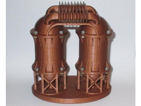steampunk bong las estructuras de edificios 3d print model - Mito3D