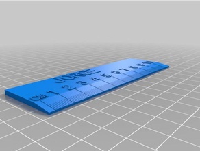 regla jorge de la oficina personalizado 3d print model - Mito3D