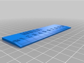 regla maría de la oficina personalizado 3d print model - Mito3D