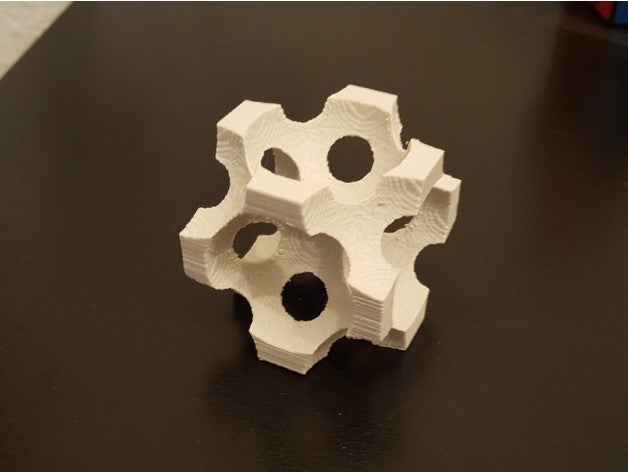 inverso da fcc célula unitária física e astronomia fotônicos 3D print model - Mito3D