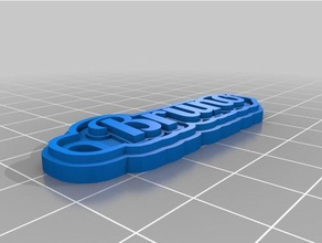bruno keychains customized 3d print model - Mito3D