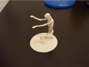 iskeleti sunan diz çökmüş heykeller iskelet 3d print model - Mito3D