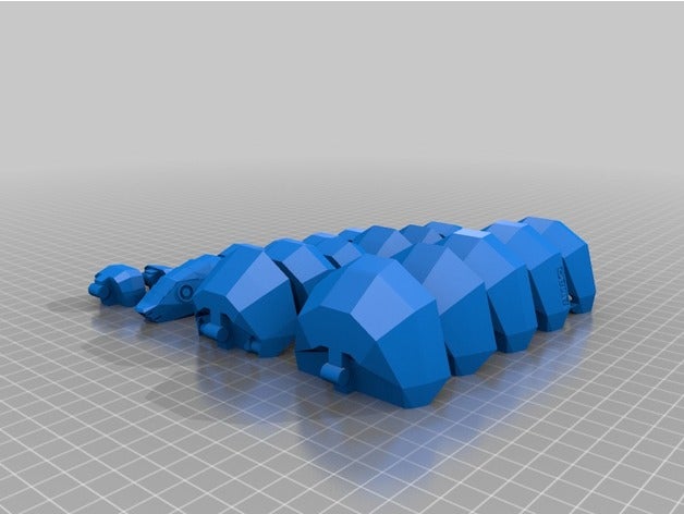 pangolin individual pieces animals amaochan 3D print model - Mito3D