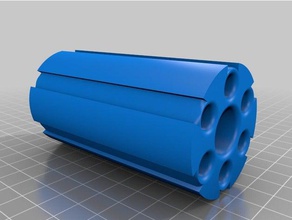 6 shot spool holder 3d printer accessories filament 3d print model - Mito3D