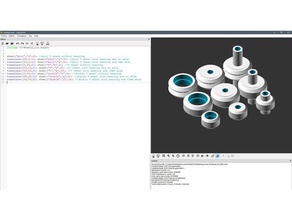 v Räder scad-Bibliothek 3d-Drucker Teile c-bot d-bot Bibliothek openbuilds openscad v-Nut Rad 3d print model - Mito3D
