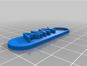 meine angepasste name-tag amy Schlüsselanhänger kundengebundene 3d print model - Mito3D