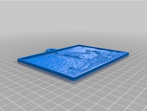 barco vikingo litografía Arte en 2d personalizado 3d print model - Mito3D