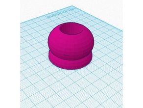 domey 3d imprimíveis de suporte vela decoração recipiente cúpula micro tinkercad 3d print model - Mito3D