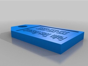 ken Bagaj etiketi 3d baskı 3d print model - Mito3D
