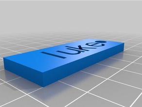 Lukas machac Schlüsselanhänger kundengebundene 3d print model - Mito3D