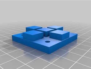 ctc botón placa ciega probado Impresora 3d de las piezas en blanco supresión el la 3d print model - Mito3D