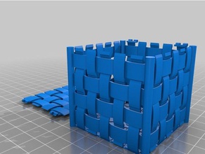 tisser zone de les conteneurs la boîte le conteneur bijoux à tissage 3d print model - Mito3D