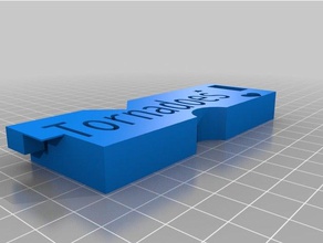slcsd chave de cadeia A impressão 3d chaveiro tornado 3d print model - Mito3D
