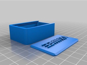 özelleştirilmiş yuvarlak kutu kapağı benim kaplar 3d print model - Mito3D