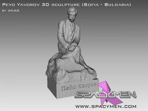 peyo yavorov 3d escultura sofia - bulgária scans e réplicas fotogrametria 3d print model - Mito3D
