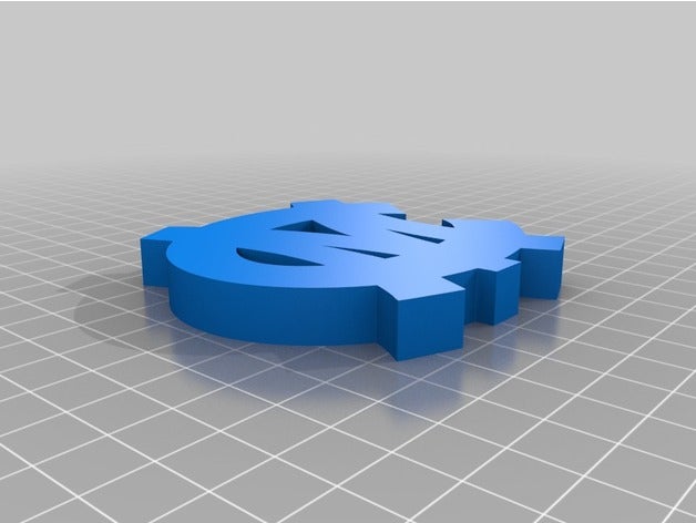 cm 3d-drucken c m keychain sl stormlake 3D print model - Mito3D