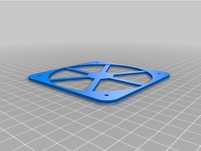 minha simples personalizado paramétrico grelha da ventoinha Impressora 3d de peças 3d print model - Mito3D