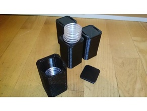moneta capsula tubo da 30mm di diametro 33mm i contenitori 3d print model - Mito3D