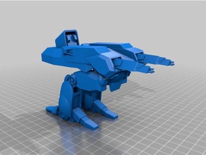 myrmidon hover tank 3d printing robotech southern cross veitech 3d print model - Mito3D