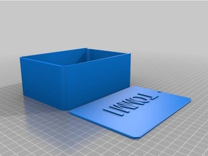 mi personalizados ronda de la tapa caja los contenedores personalizado 3d print model - Mito3D