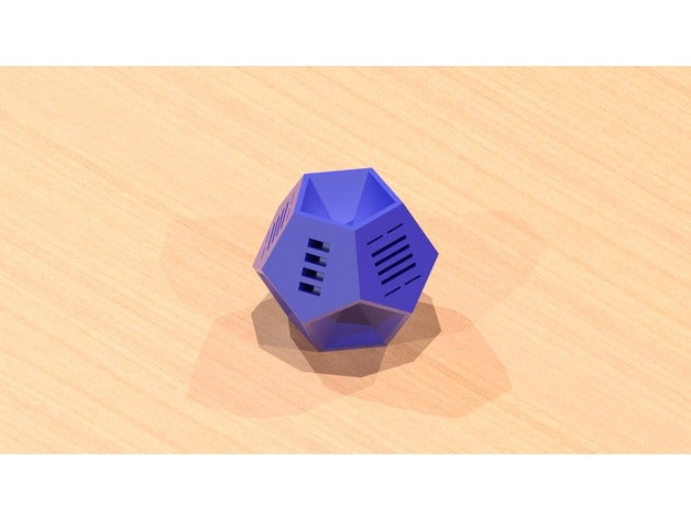 usb sd microsd holder containers cheap design dodecahedron easy fast geek office pen penholder card style technology stick work 3D print model - Mito3D