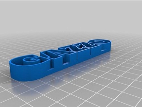 mi texto personalizado de almacenamiento las esculturas 3d print model - Mito3D