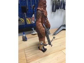 chewie kayıp bacak oyuncaklar ve oyunlar chewbacca yedek parça 3d print model - Mito3D