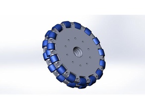 omni-direcional roda de 140 mm robótica omni omniwheel robô 3d print model - Mito3D