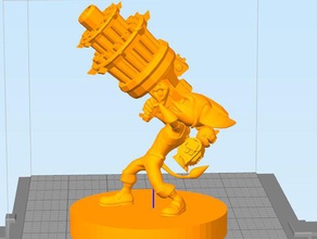 ratchet, clank rynov criaturas arma insomniac games playstation a 3 4 sony estátua personagem de videogame jogo vídeo 3d print model - Mito3D