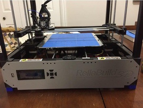 rb3 plana lcd de las placas cara en 3d piezas la impresora placa frontal pantalla caso titular montaje el panel rb1 rb2 reliabuild3d reliabuild componentes rigidbot monte actualización 3d print model - Mito3D