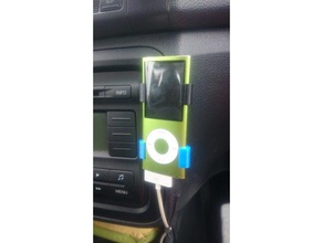 ipod nano 4g support de voiture l'audio le titulaire l'ipod 3d print model - Mito3D