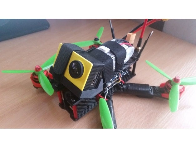 qav-r 5' tc r220 xiaomi yi eken h9 caméra hd de montage r c véhicules qav qav210 qav250 3D print model - Mito3D