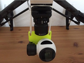 dji In ilham kamera taşıma koruma r c araçlar 3d print model - Mito3D