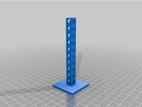 temp calibration tower 210219http customizermakerbotcom things 915435 files 2502362 3d printing tests customized 3d print model - Mito3D