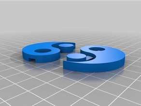 yin yang 3d baskı 3d print model - Mito3D